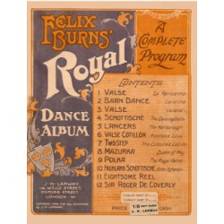 Felix Burns' Royal Dance Album - Lead sheets