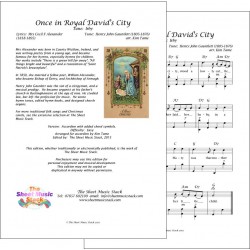 Once in royal David's city - Accordion
