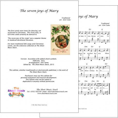 The Seven Joys of Mary - Accordion