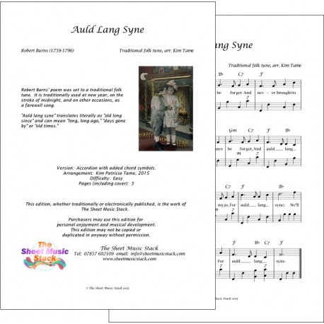 Auld lang syne - Robert Burns - Accordion