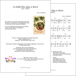 A child this day is born - Lead Sheet