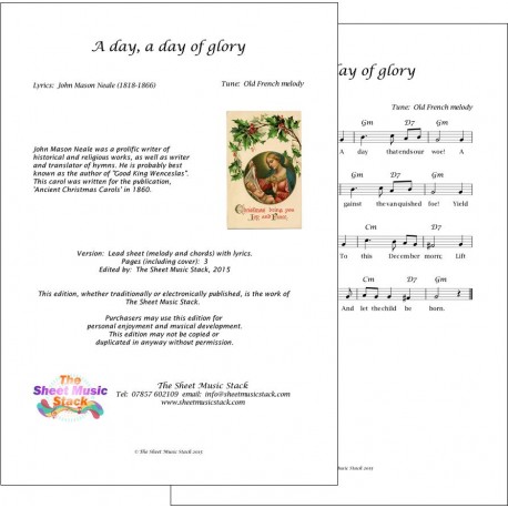 A day, a day of glory - Lead Sheet