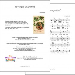 A Virgin Unspotted - traditional - Lead sheet