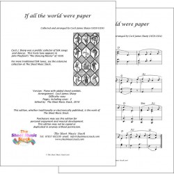 If all the world were paper - piano