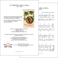 A child this day is born - Accordion